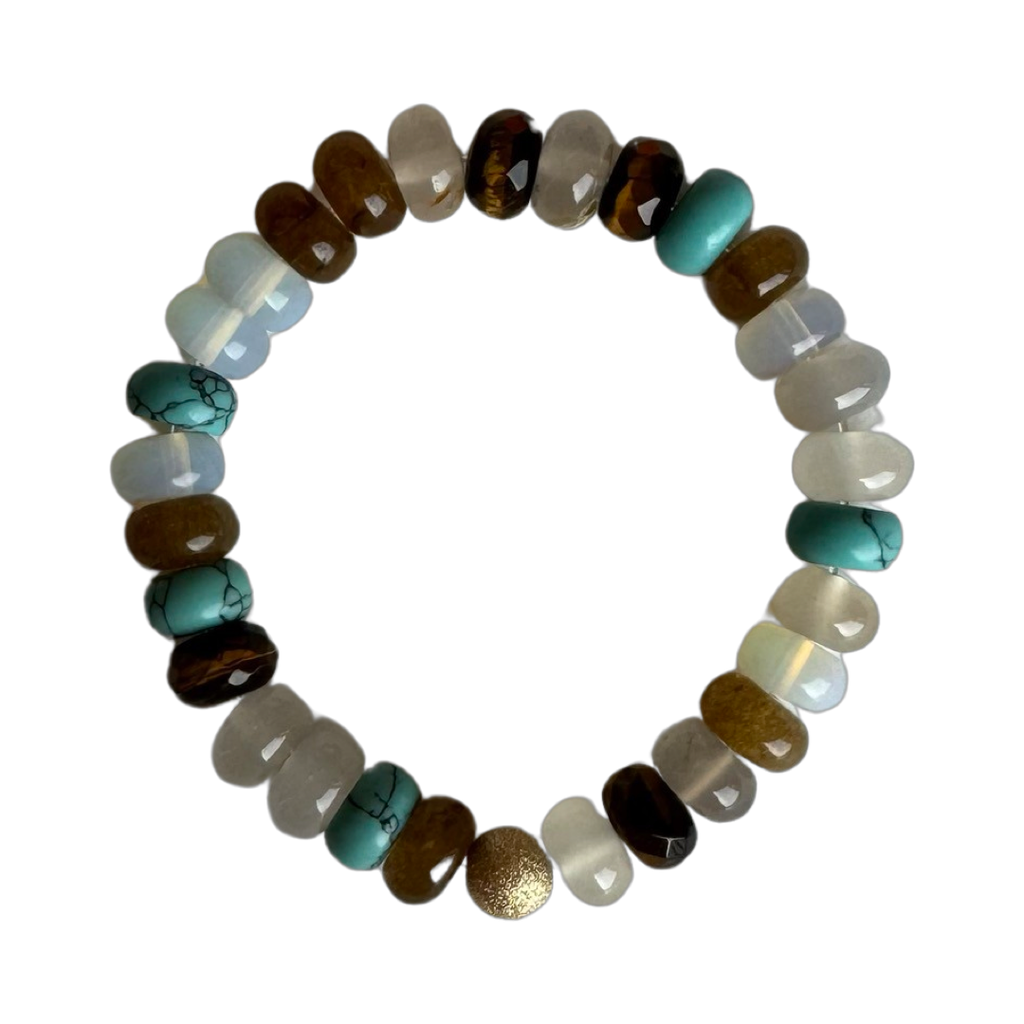 Opal turquoise brown